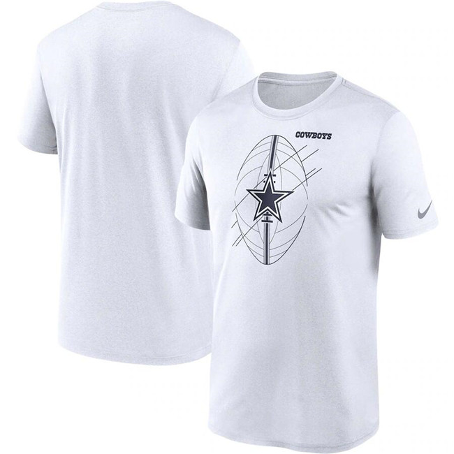 Men's Dallas Cowboys White Legend Icon Performance T-Shirt